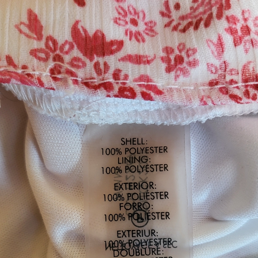 Calvin Klein Sleeveless Pink and White Tie Back Dress. Sise 4 - Picture 5 of 10